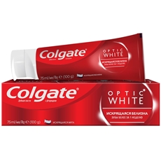 Зубная паста Colgate Optic White Искрящаяся мята отбеливающая, 75мл