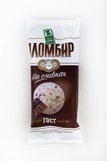 Мороженое Белая долина Пломбир на сливках шоколадная крошка, 200г