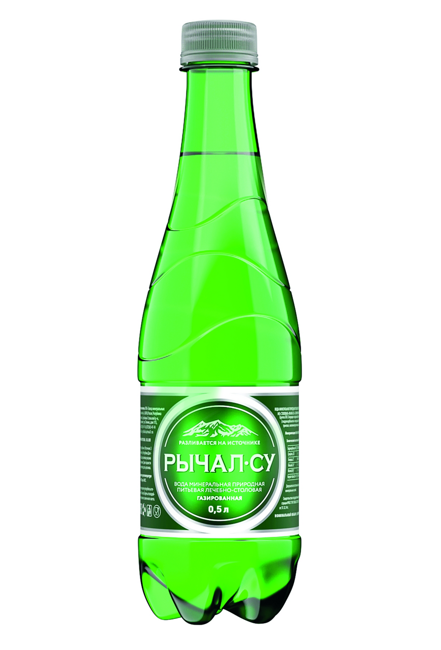 Вода Рычал-Су минеральная газированная, 500мл x 12 шт