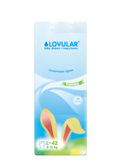 Подгузники Lovular Солнечная серия L 8-15кг, 42шт