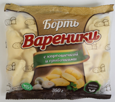 Вареники с картофелем и грибами Борть 350г