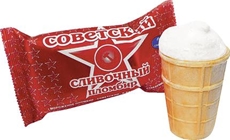 Мороженое Славица Советский пломбир сливочный, 100г