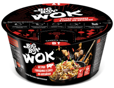 Лапша быстрого приготовления Big Bon говядина-китайский соус Wok, 85г