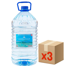 Вода Новотерская питьевая негазированная, 5л x 3 шт