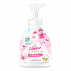 Гель-пена для душа Lion Thailand Shokubutsu с листьями сакуры, 450г