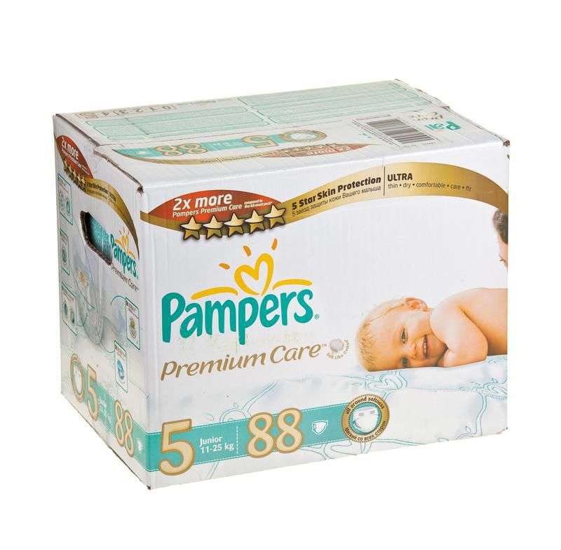 Подгузники PAMPERS Premium Care Junior 5 (11-25 кг), 88шт купить с ...