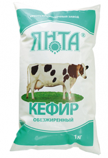 Кефир Янта Байкальский обезжиренный 0%, 1л