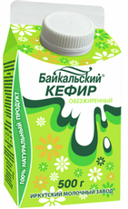 Кефир Янта Байкальский обезжиренный 0%, 500г