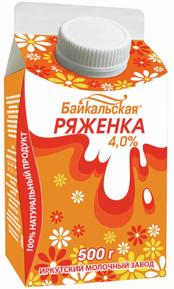 Ряженка Янта Байкальский 4%, 500мл