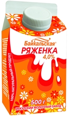 Ряженка Янта Байкальский 4%, 500мл