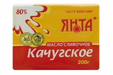Масло сливочное Качугское Янта 80%, 200г