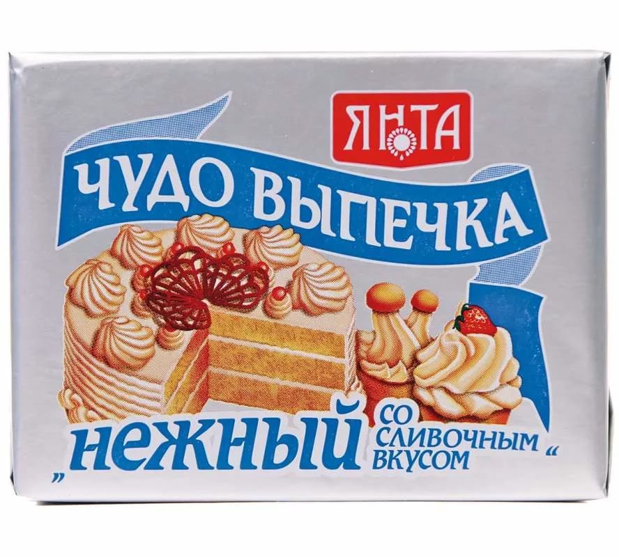 Маргарин Янта Чудо выпечка Нежный со сливочным вкусом 75%, 250г