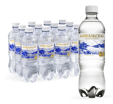 Вода Байкальская питьевая негазированная, 500мл x 12 шт