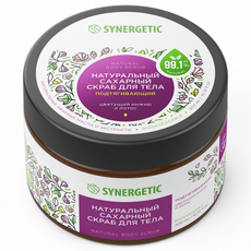 Скраб для тела Synergetic Цветущий инжир и лотос подтягивающий, 300мл