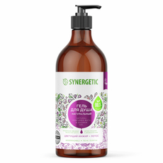 Гель для душа Synergetic Цветущий инжир и лотос увлажняющий, 750мл