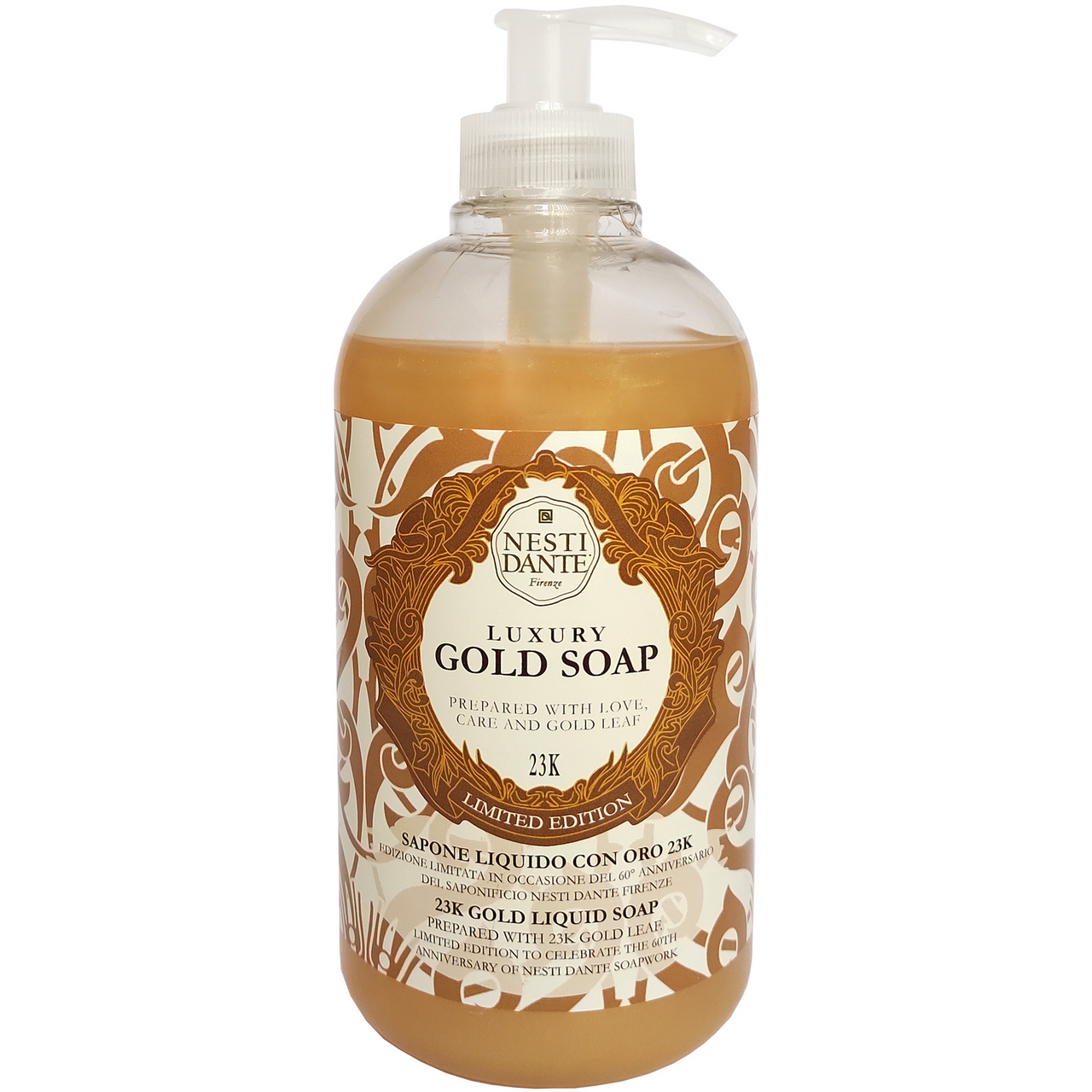 Изображение товара Мыло жидкое Nesti Dante Юбилейное золотое с золотыми частицами 500мл