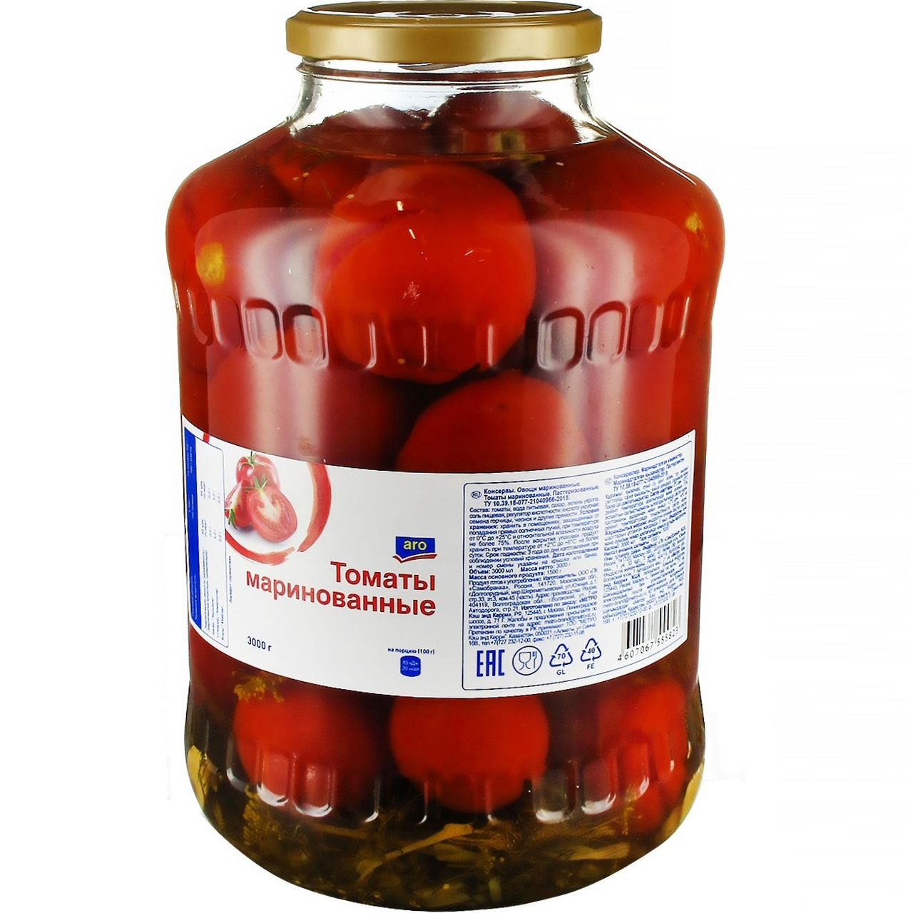 aro Томаты маринованные, 3кг