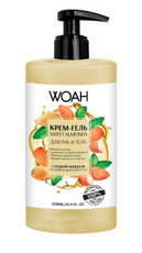 Крем-гель Woah для рук и тела миндальный маффин, 650мл