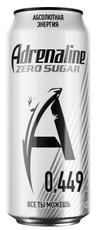 Энергетический напиток Adrenaline Rush Silver Energy Zero Sugar, 449мл