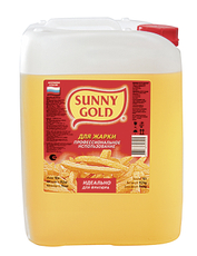 Масло подсолнечное Sunny Gold Для фритюра рафинированное дезодорированное, 10л