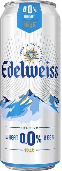 Напиток пивной Edelweiss пшеничный безалкогольный, 0.43л