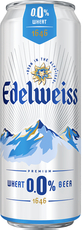 Напиток пивной Edelweiss пшеничный безалкогольный, 0.43л