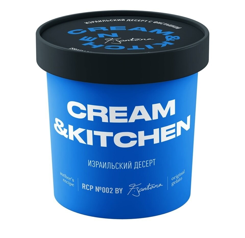 Мороженое сливочное Cream Kitchen Израильский десерт Фисташка, роза и кардамон, 78г