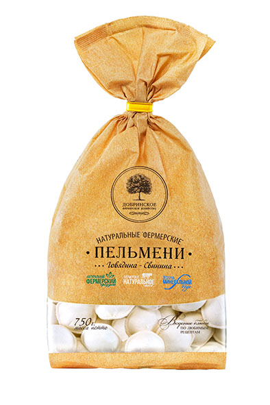 Пельмени Добринское Фх говядина-свинина замороженные, 750г