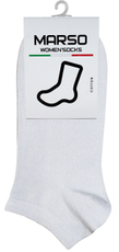 Носки женские Marso НЖГ-0048 укороченные хлопок-полиамид белые, 38-40