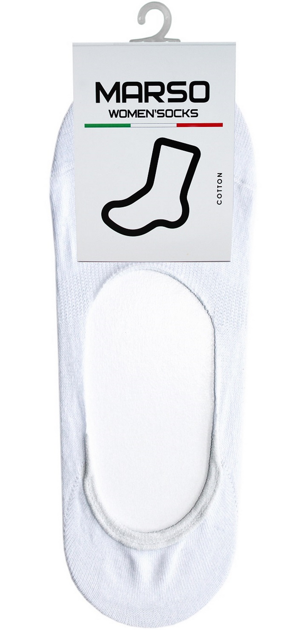 Подследники женские Marso Гладь М-305 хлопок-полиамид белые, 38-40