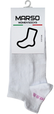 Носки женские Marso НЖГ-0023 укороченные хлопок-полиамид белые, 38-40