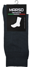 Носки мужские Marso Гладь НММ-0001 хлопок-полиамид черные, 42-44