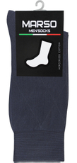 Носки мужские Marso Ромб НММ-0003 хлопок-полиамид серые, 45-47