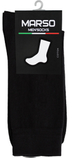 Носки мужские Marso Гладь НМГ-0091 хлопок-полиамид черные, 39-41