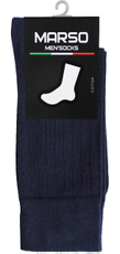 Носки мужские Marso НМГ-0108 хлопок-полиамид синие с принтом, 39-41