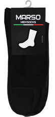 Носки мужские Marso Паголенок НМГ-0053 хлопок-полиамид черные, 45-47