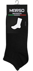 Носки мужские Marso НМГ-0110 укороченные хлопок-полиамид черные, 45-47