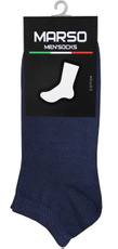 Носки мужские Marso НМГ-0110 укороченные хлопок-полиамид синие, 45-47