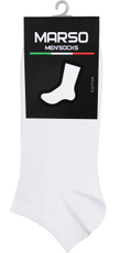 Носки мужские Marso НМГ-0110 укороченные хлопок-полиамид белые, 45-47