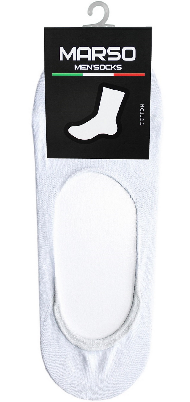 Подследники мужские Marso Гладь М-304 хлопок-полиамид белые, 42-44