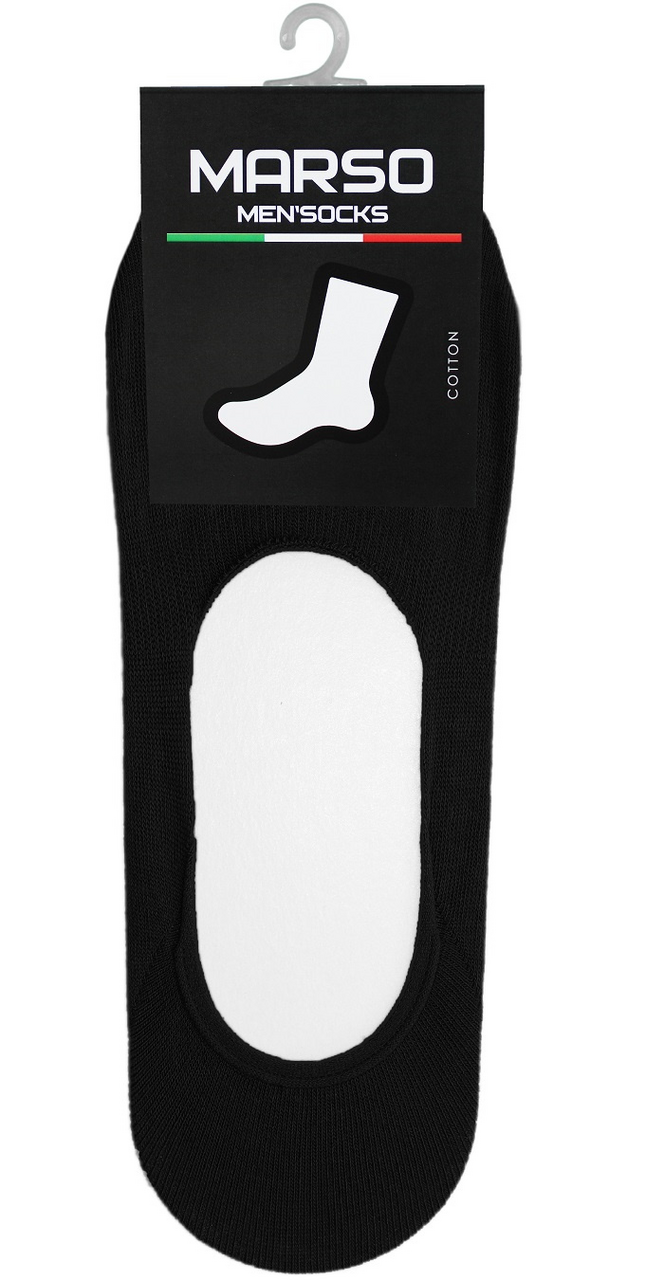 Подследники мужские Marso Гладь М-304 хлопок-полиамид черные, 42-44
