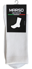 Носки мужские Marso Sport НМC-0001 хлопок-полиамид белые, 45-47