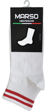 Носки мужские Marso Sport НМC-0131 хлопок-полиамид белые красные, 42-44