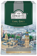 Чай Ahmad Tea Earl Grey черный листовой со вкусом и ароматом бергамота, 200г