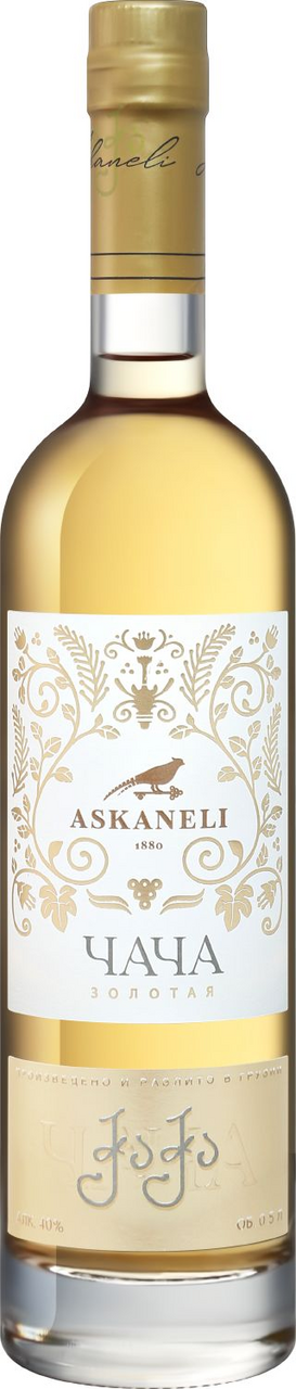 Водка Askaneli Brothers Чача Золотая, 0.5л