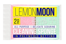 Губка Lemon Moon для посуды в оплетке 2шт, 12 х 8см