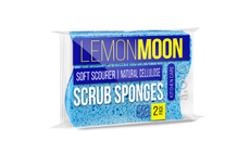 Губка для посуды Lemon Moon фигурная 11 х 8см, 2шт
