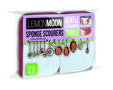 Губка для посуды Lemon Moon Retro капля 11 х 6.8 х 2.7см, 2шт