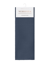 Полотенце кухонное Verossa вафельное синее хлопок, 40 x 70см