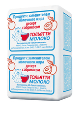 Десерт молочный Тольяттимолоко с абрикосом 25%, 100г